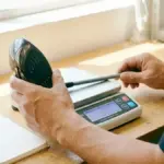 ゴルフクラブの重量を計測する